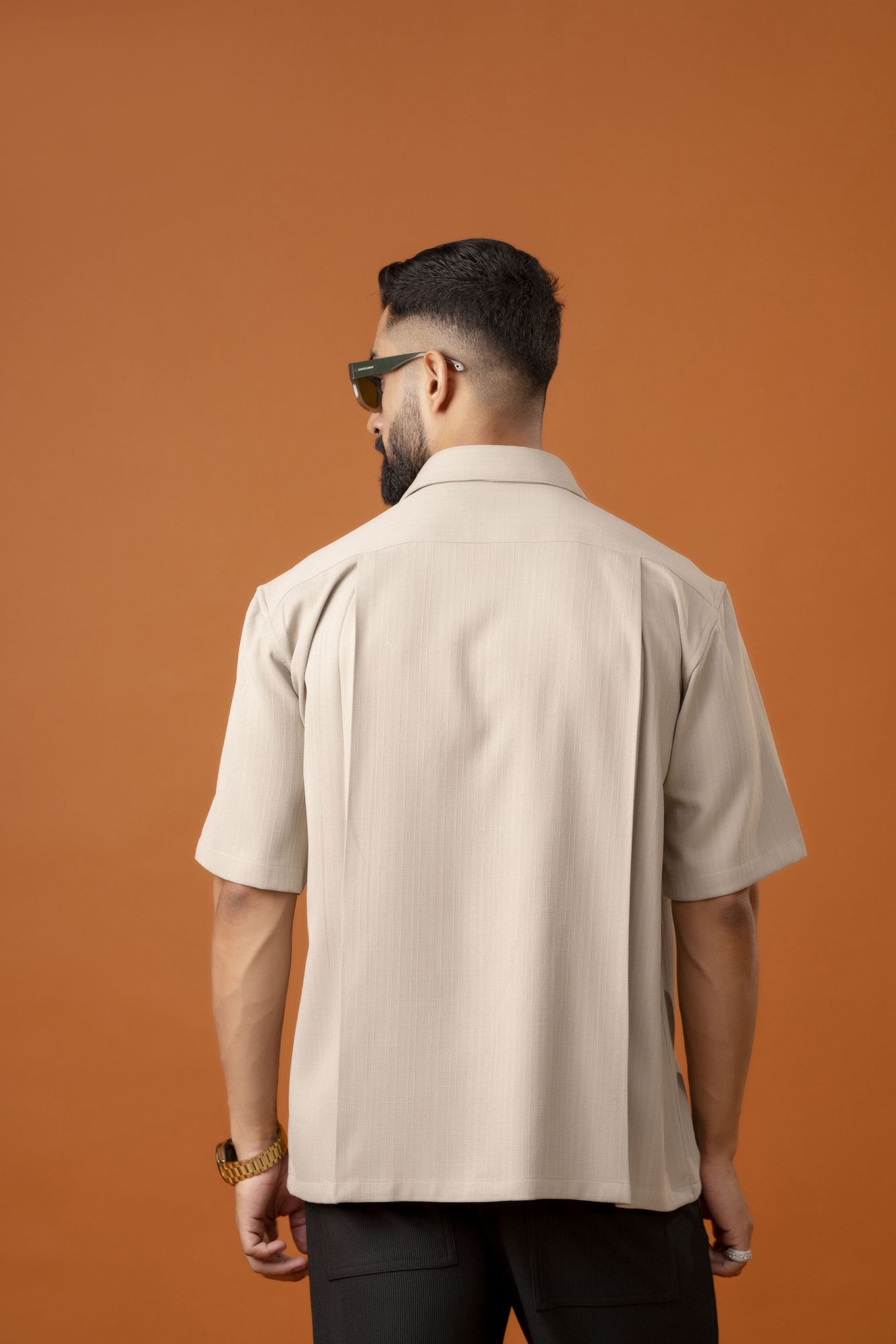 Malai Linen Baggy Shirt In Cream