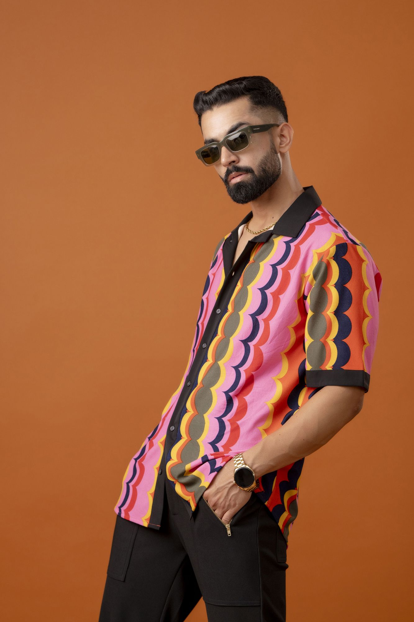 Multicolor Flowing Shirt