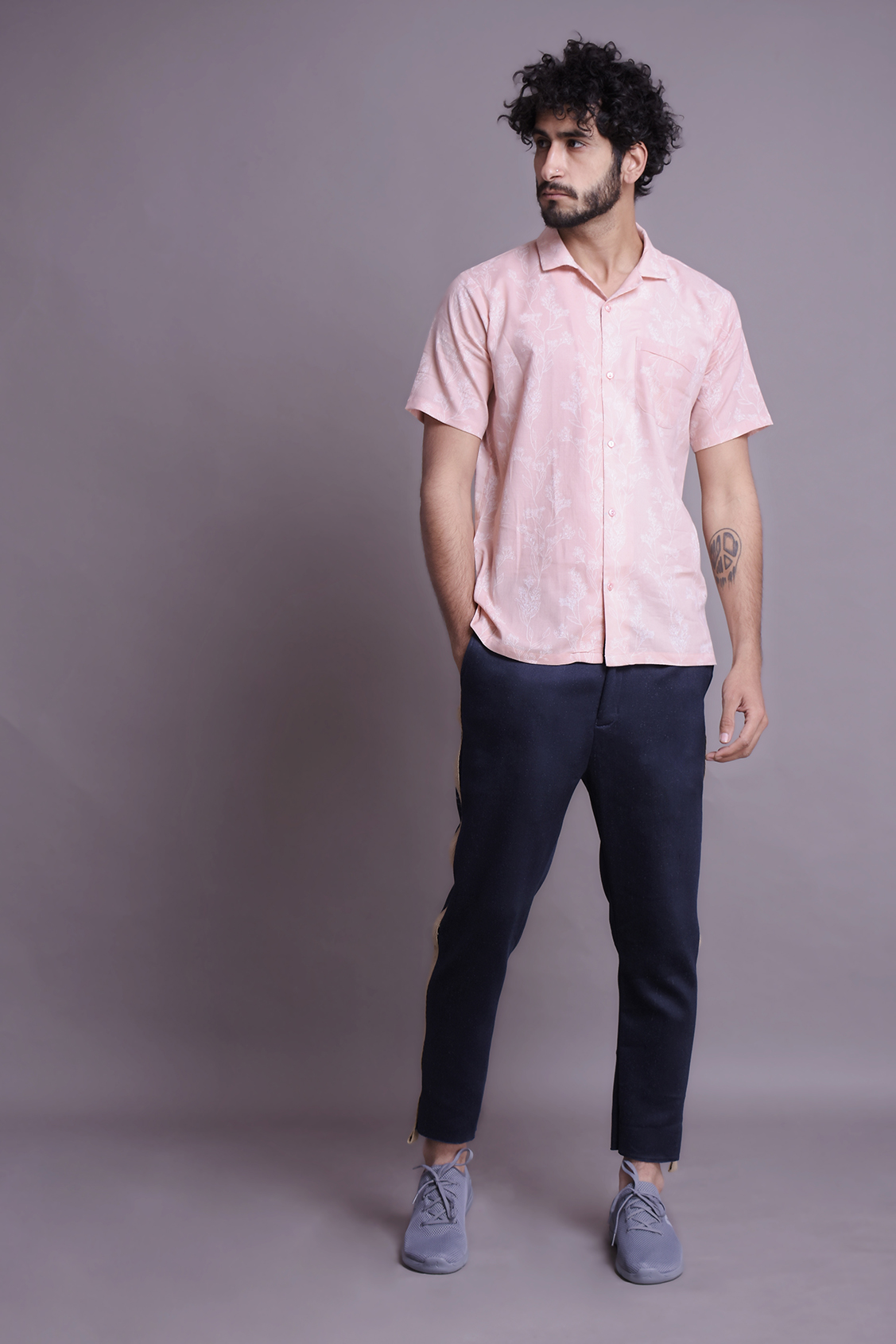 Mens Printed straight shirt