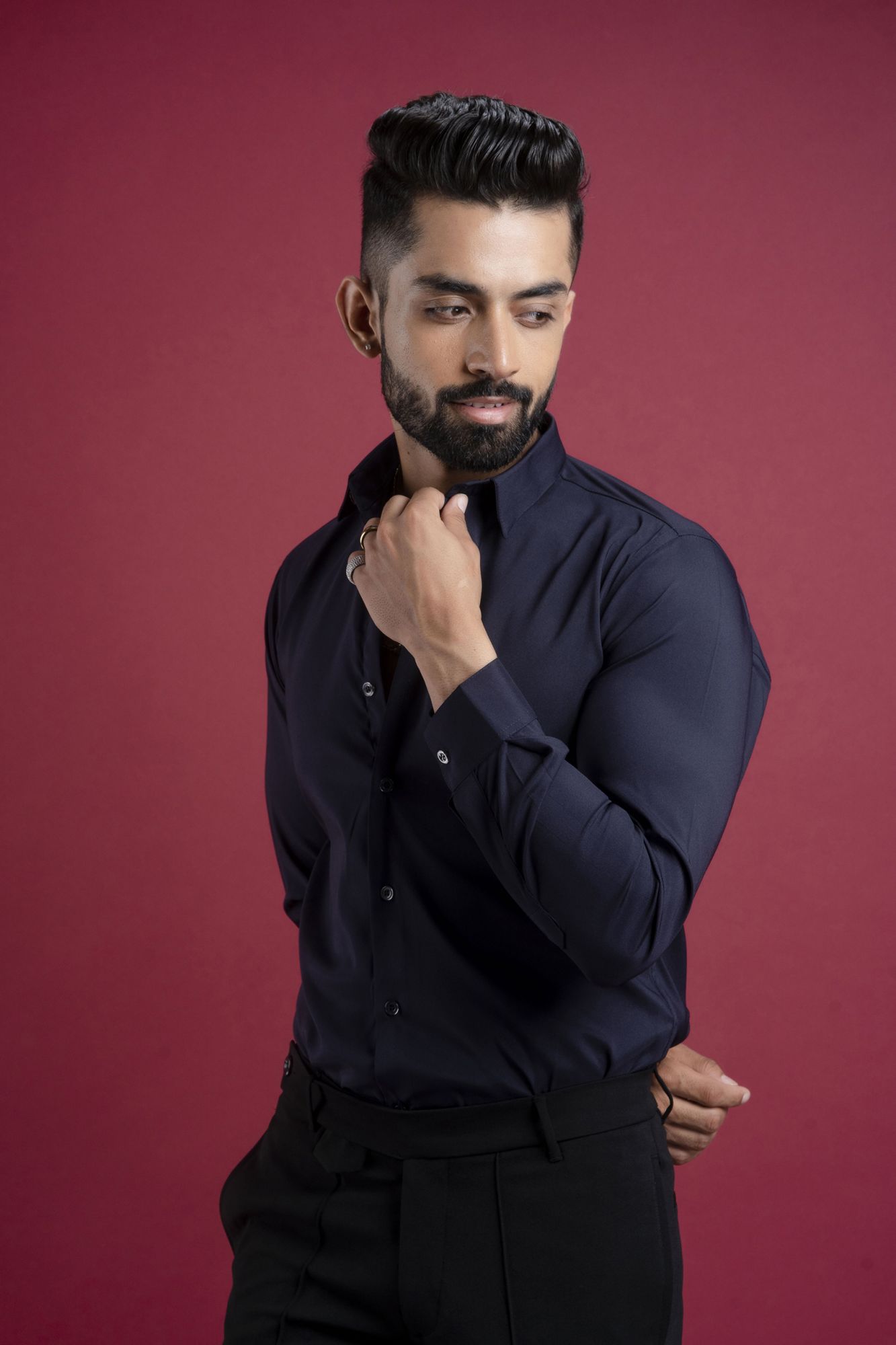 Slim Fit Shirt In Blue