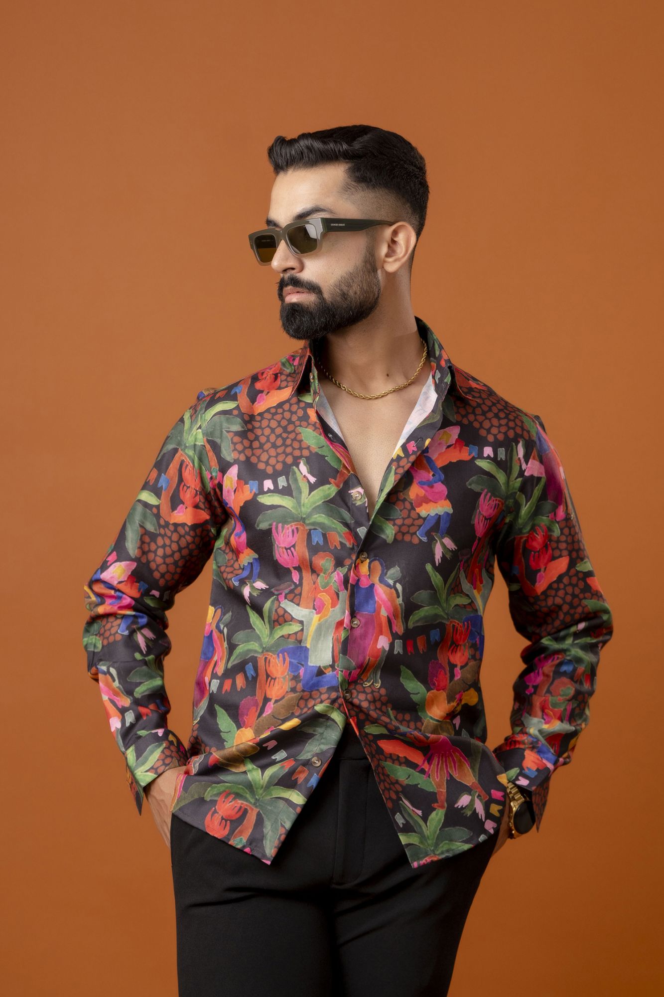 Multicolor Painted Shirt