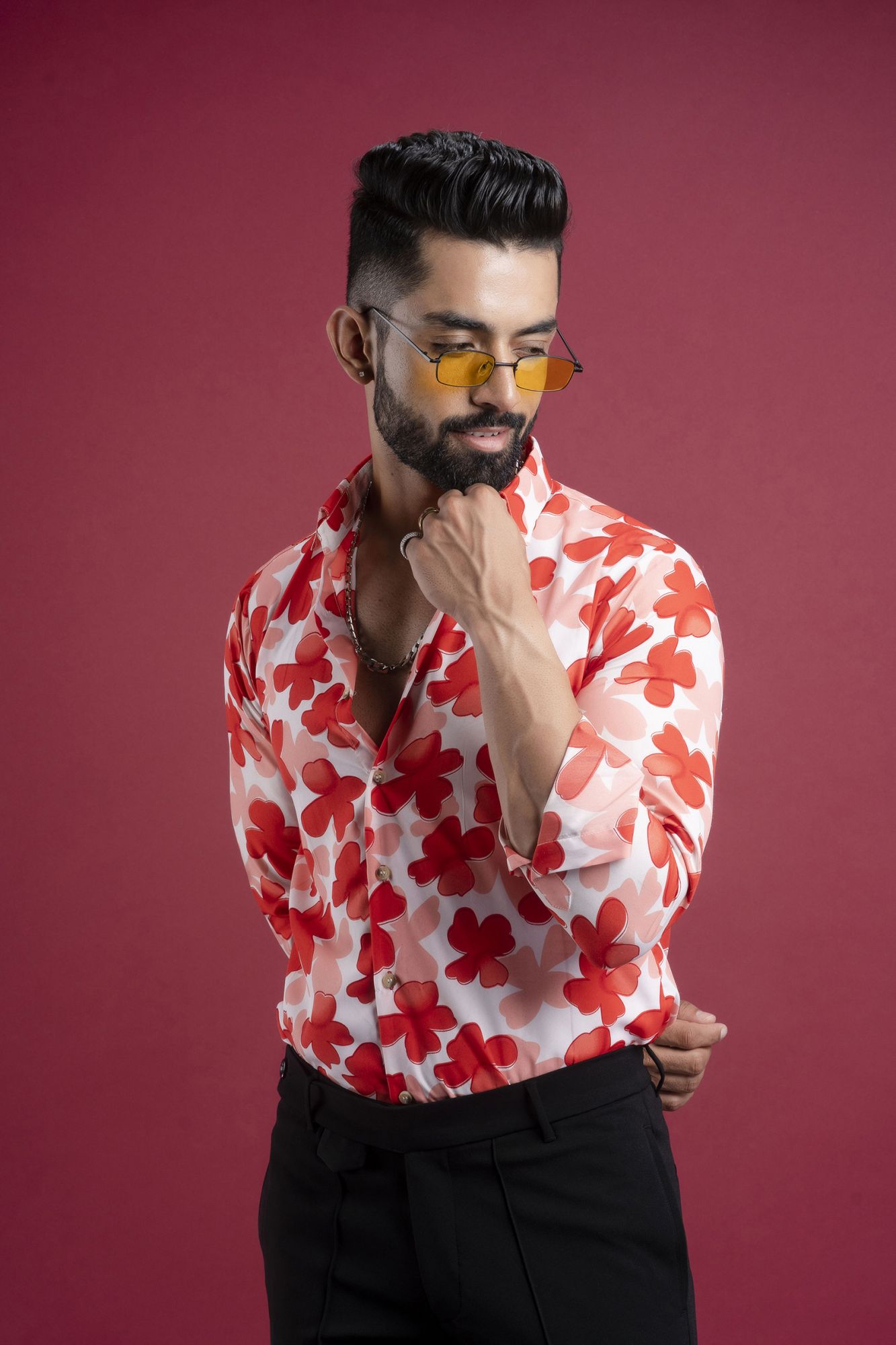 Printed Flowing Shirt