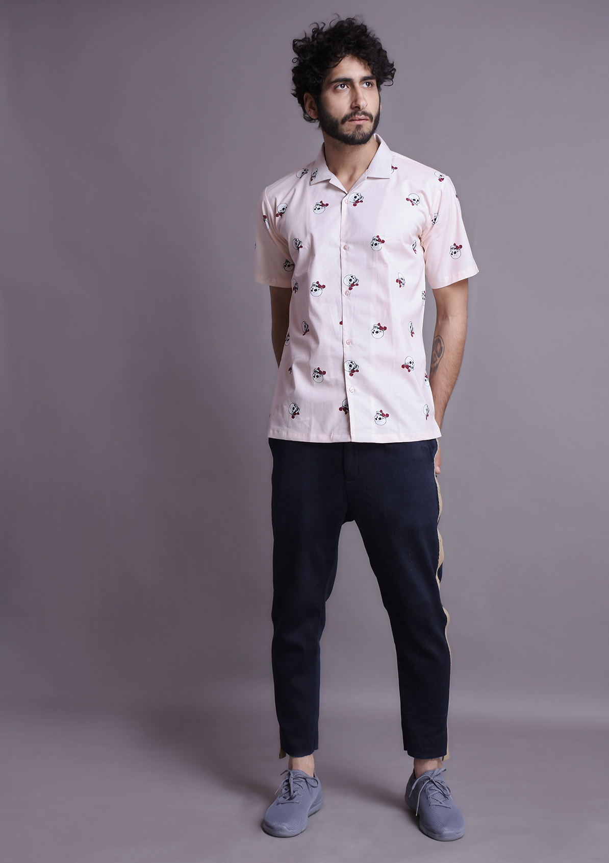 Mens Printed straight shirt