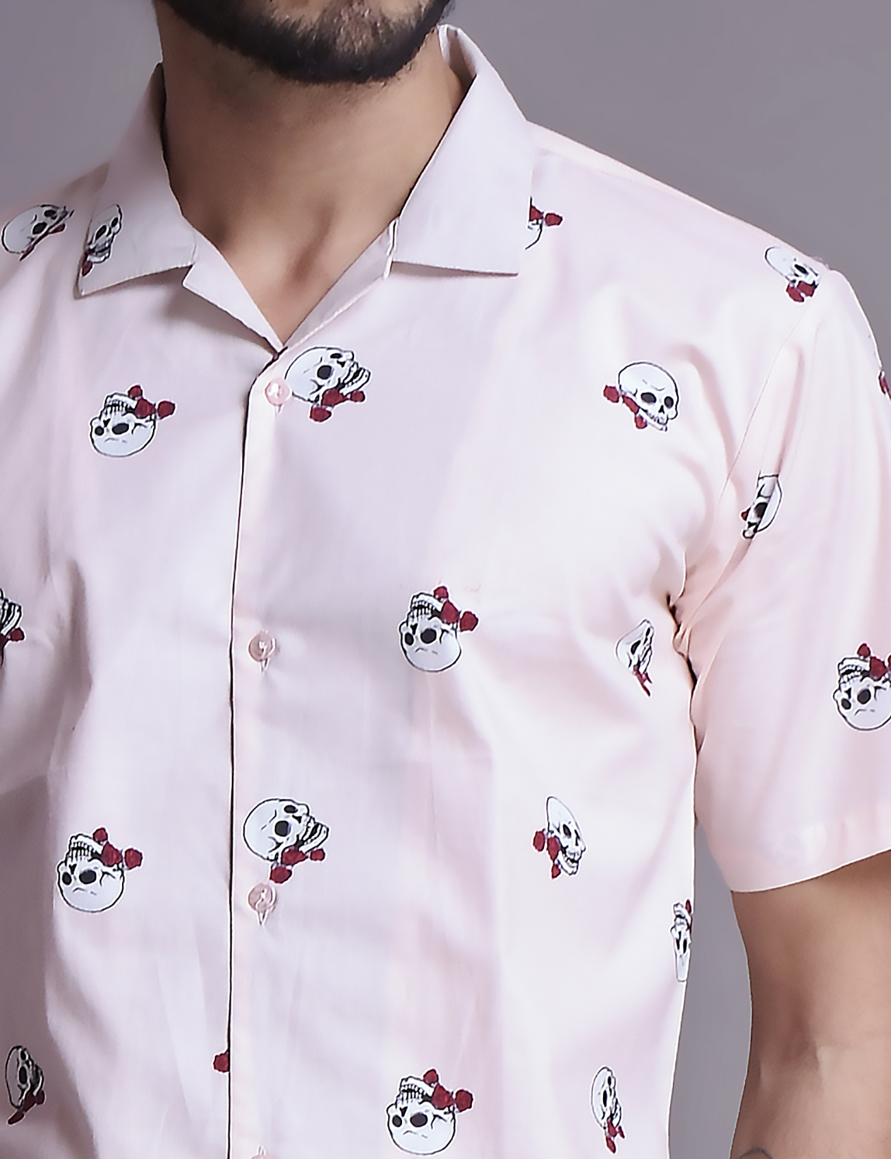 Mens Printed straight shirt