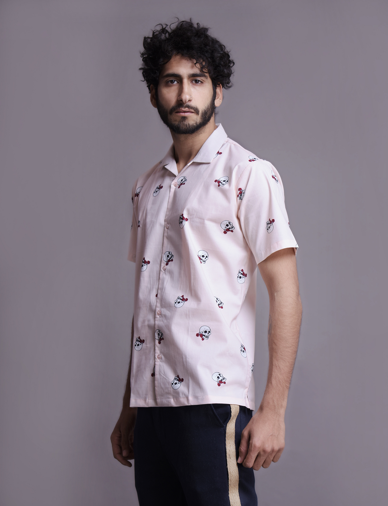 Mens Printed straight shirt