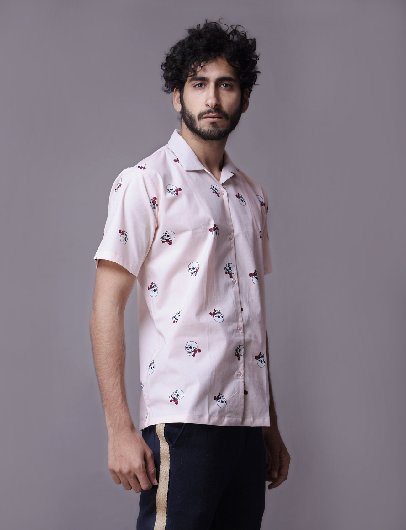 Mens Printed straight shirt
