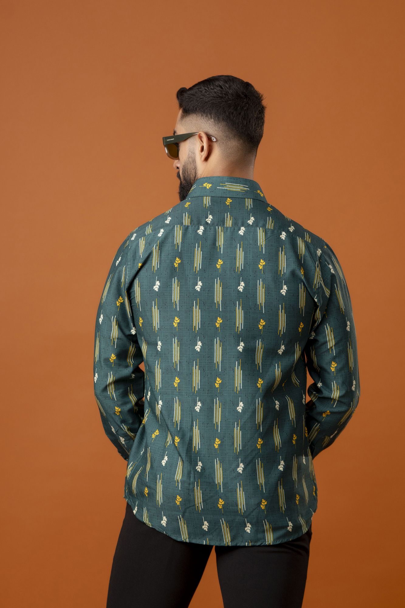Printed Flowing Shirt In Green
