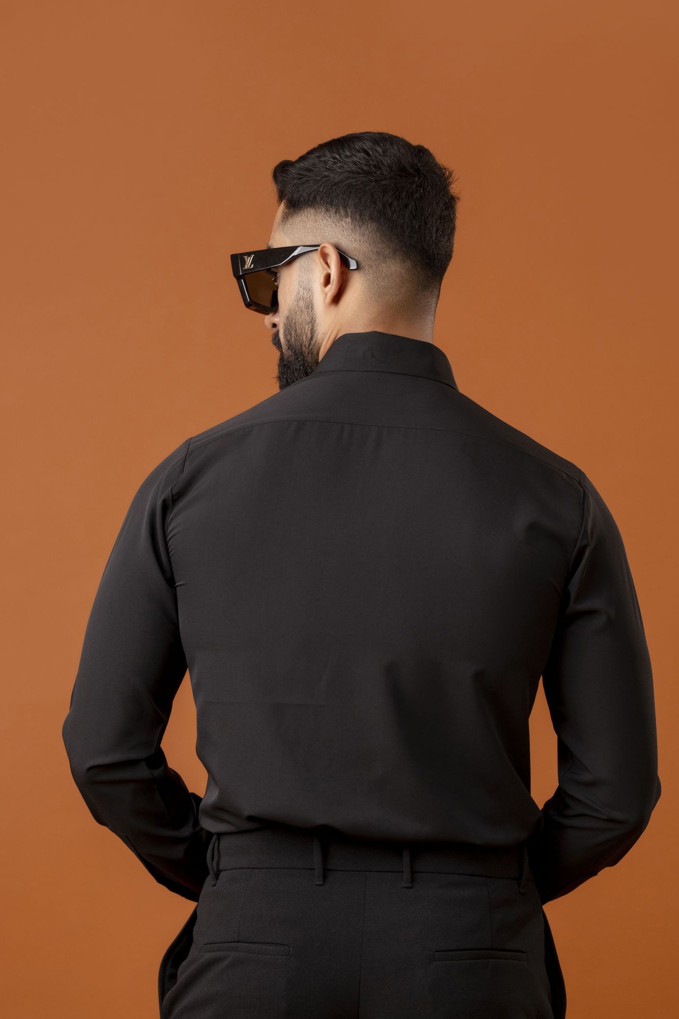 Black Taped Formal Shirt