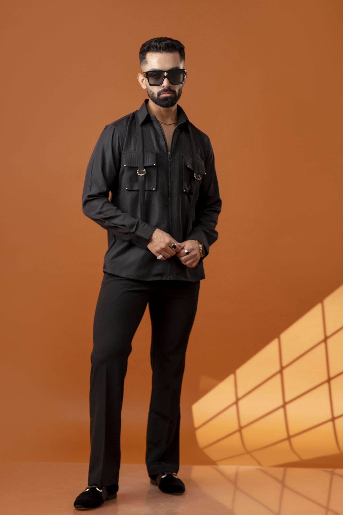 Chained Black Shirt