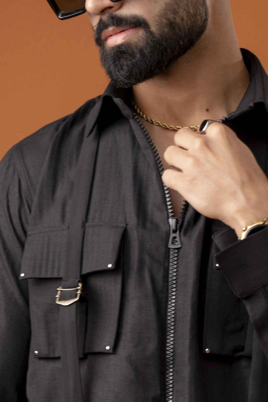 Chained Black Shirt