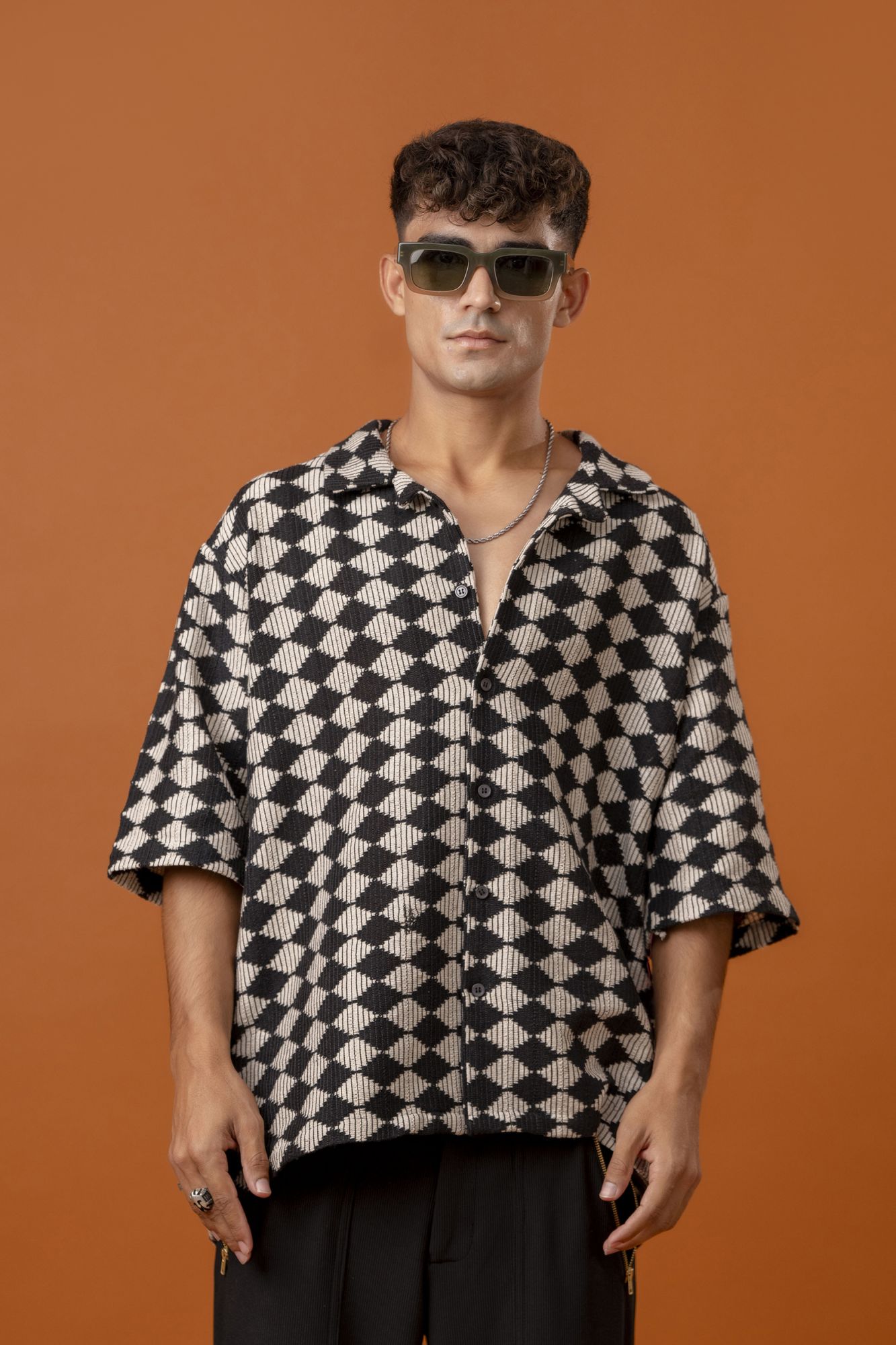 Zic Zac Jute Crochet Shirt