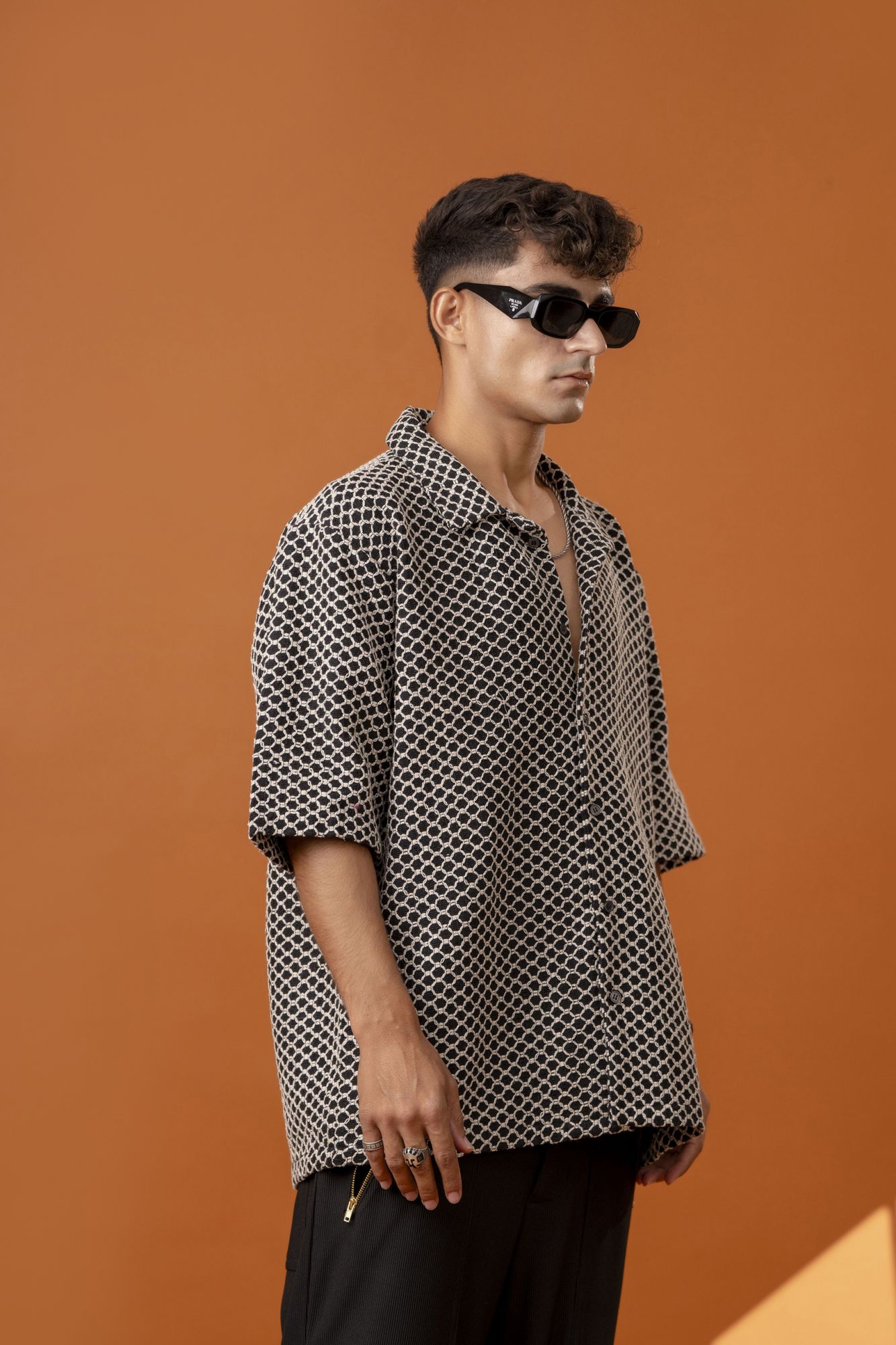 Jute Rough Crochet Shirt