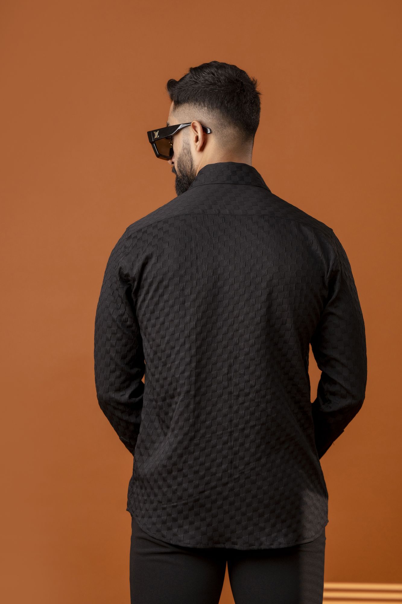 Black Bubble Check Shirt
