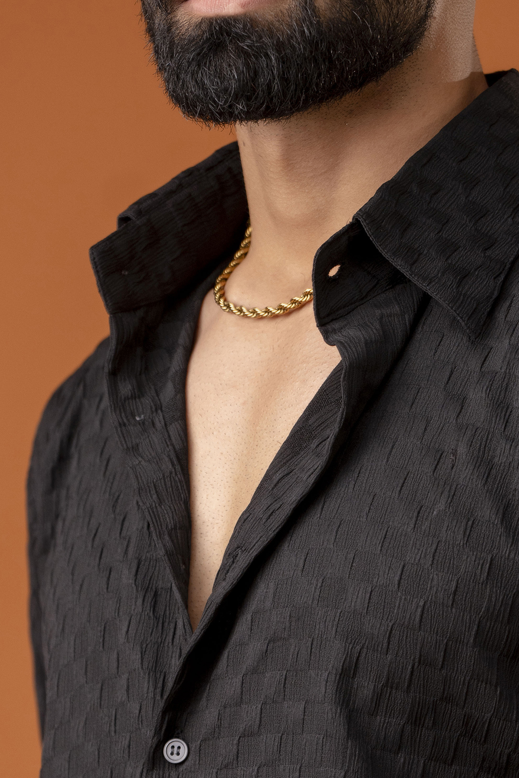 Black Bubble Check Shirt