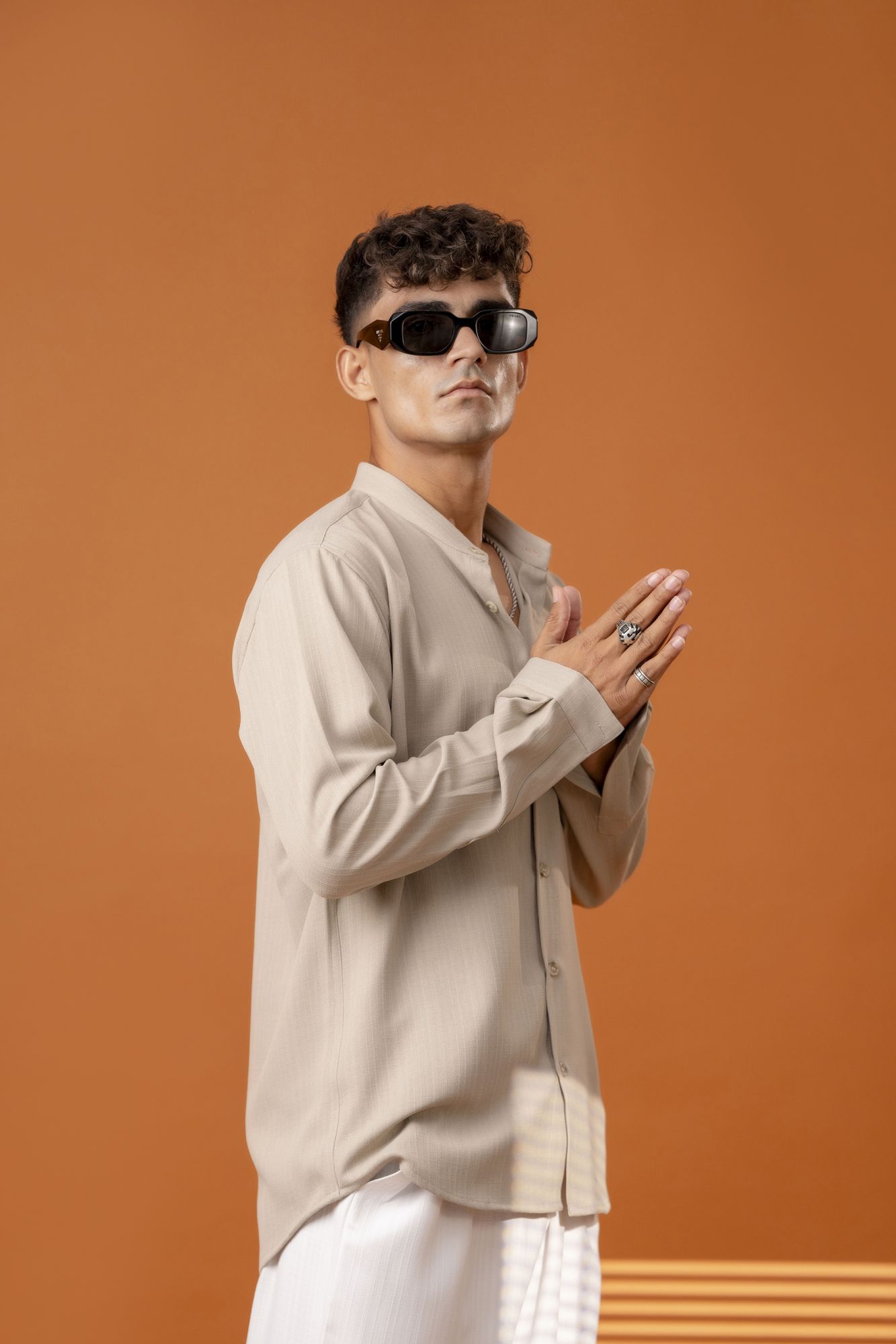 Malai Linen Shirt In Cream