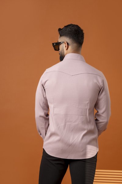 Pink Linen Hunter Shirt