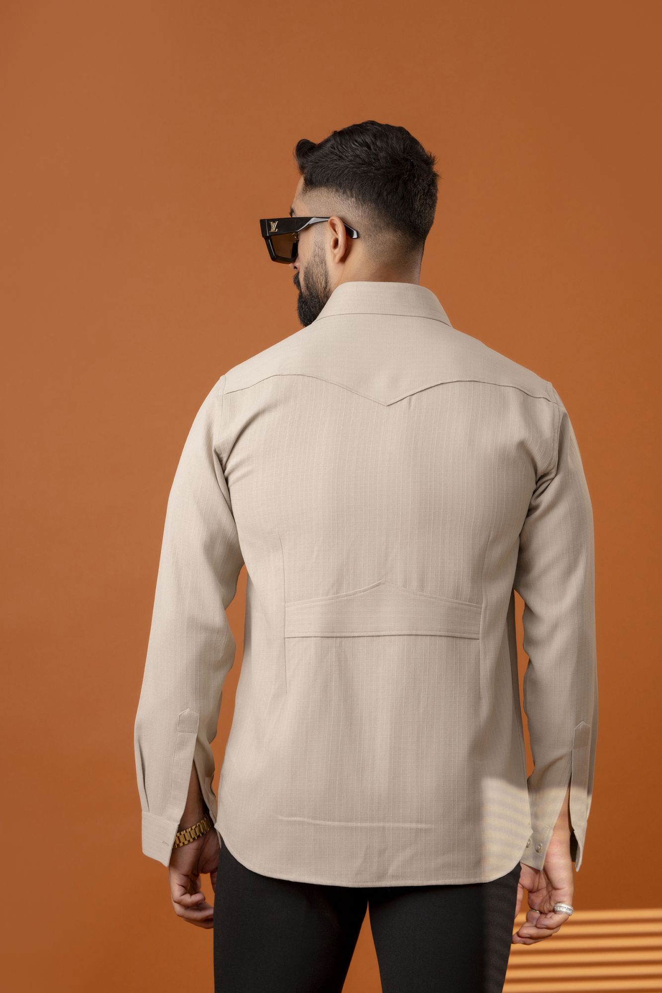 Cream Linen Hunter Shirt