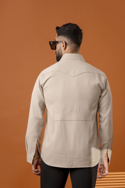 Cream Linen Hunter Shirt