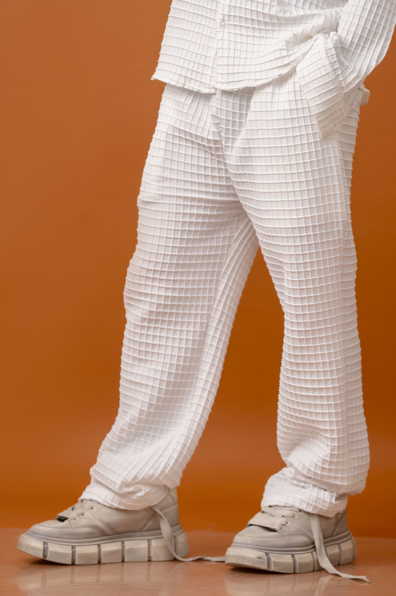 Waffle Check Loungewear Pants