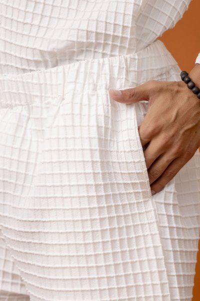 Waffle Check Loungewear Pants