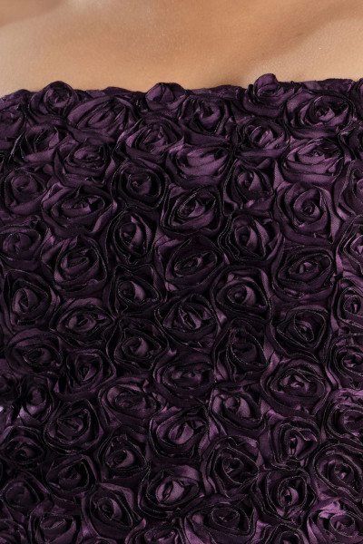 3D Purple Floral Tube Top