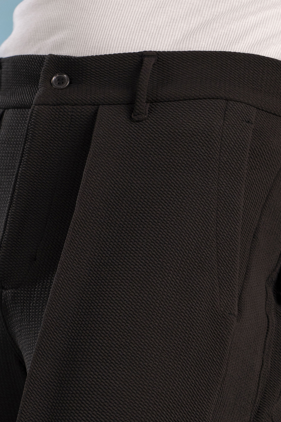 Belted Cargo Pants In Black