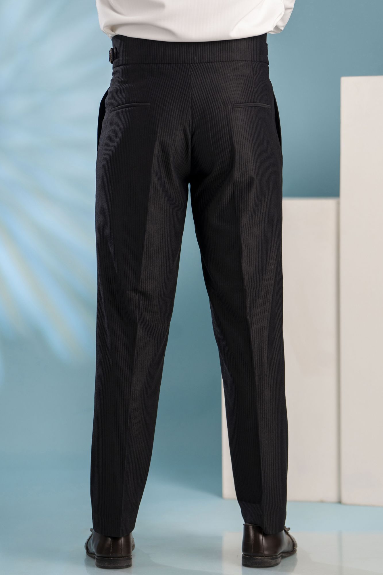 Black Corduroy Gurkha Pants