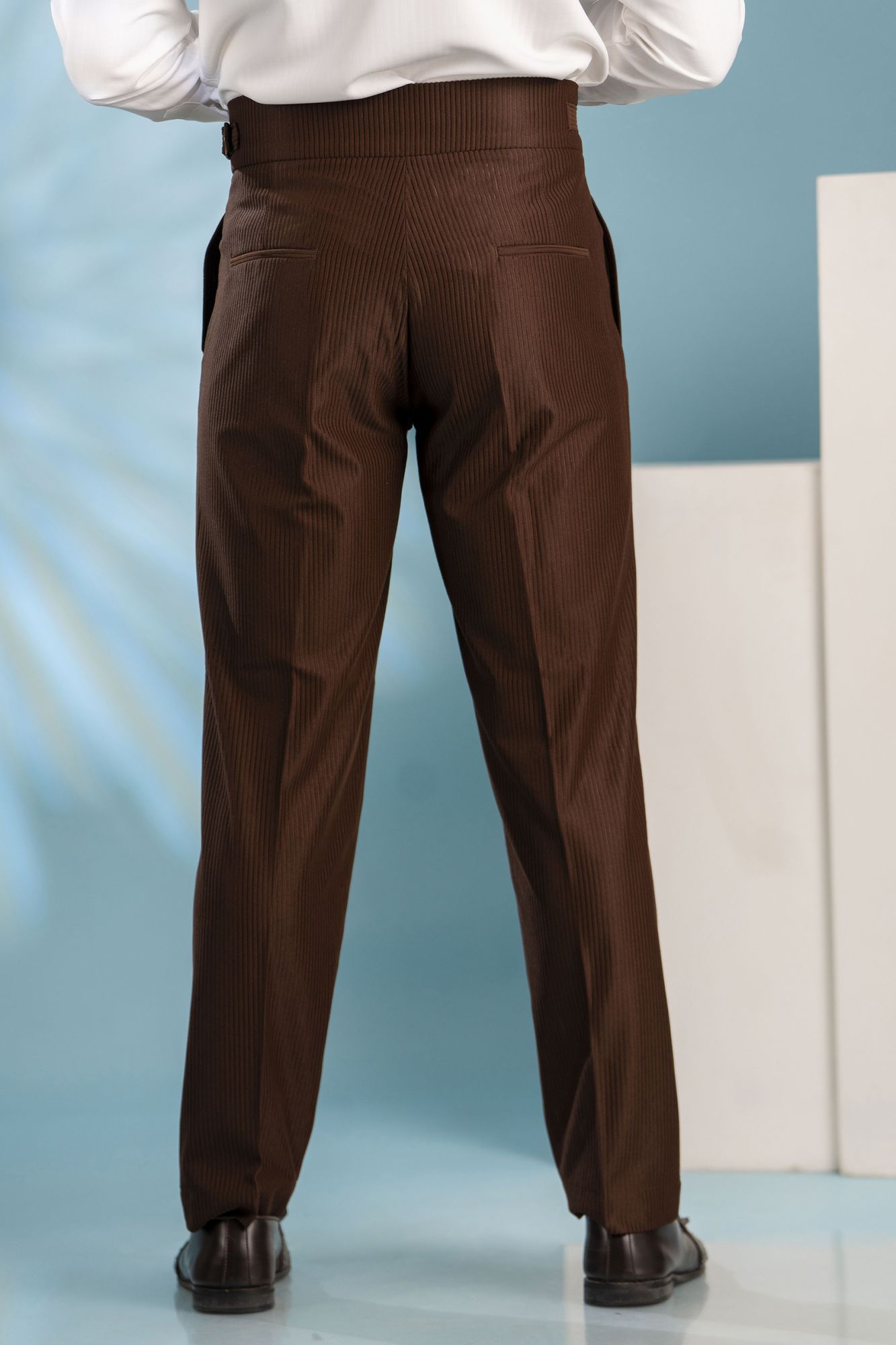 Brown Corduroy Gurkha Pants