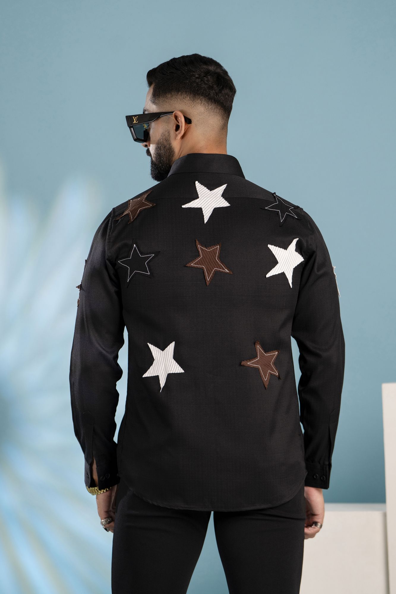 Star Patch Motif Shirt