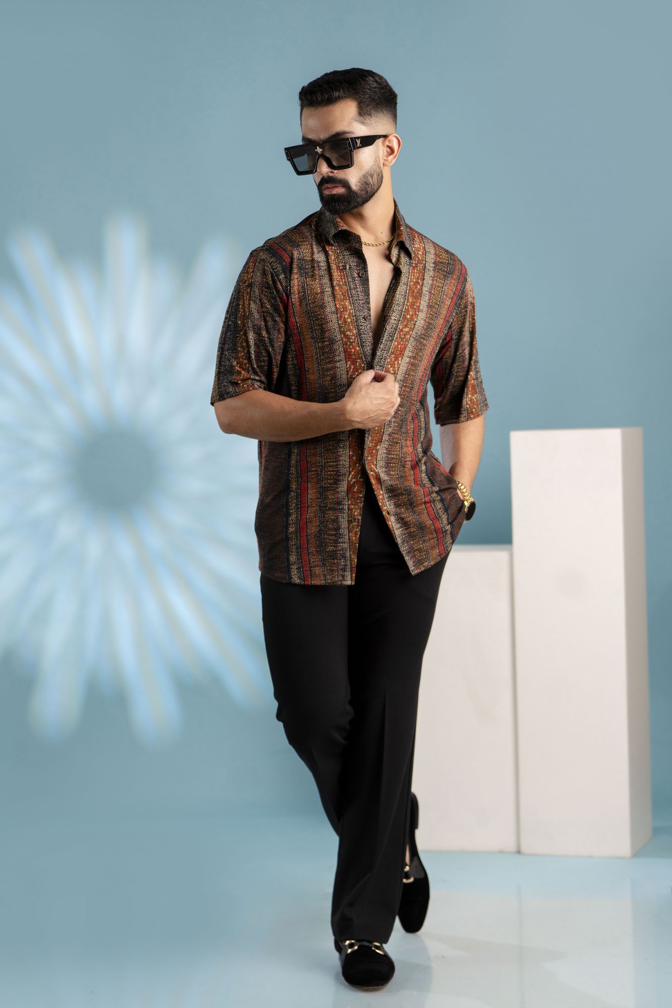 Printed Flowing Shirt