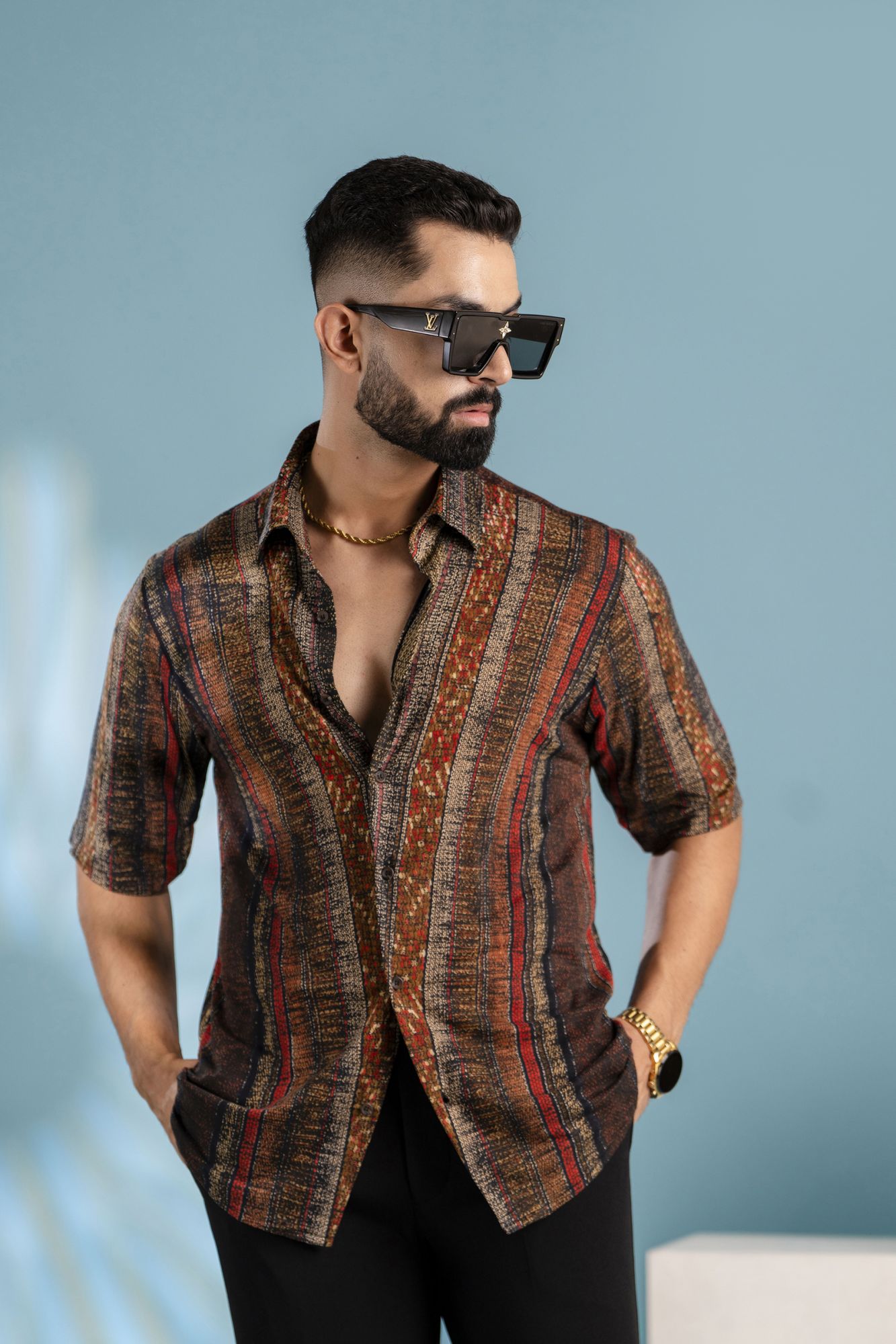 Printed Flowing Shirt