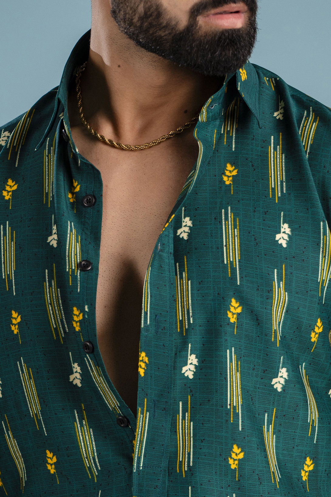 Printed Flowing Pathani Kurta