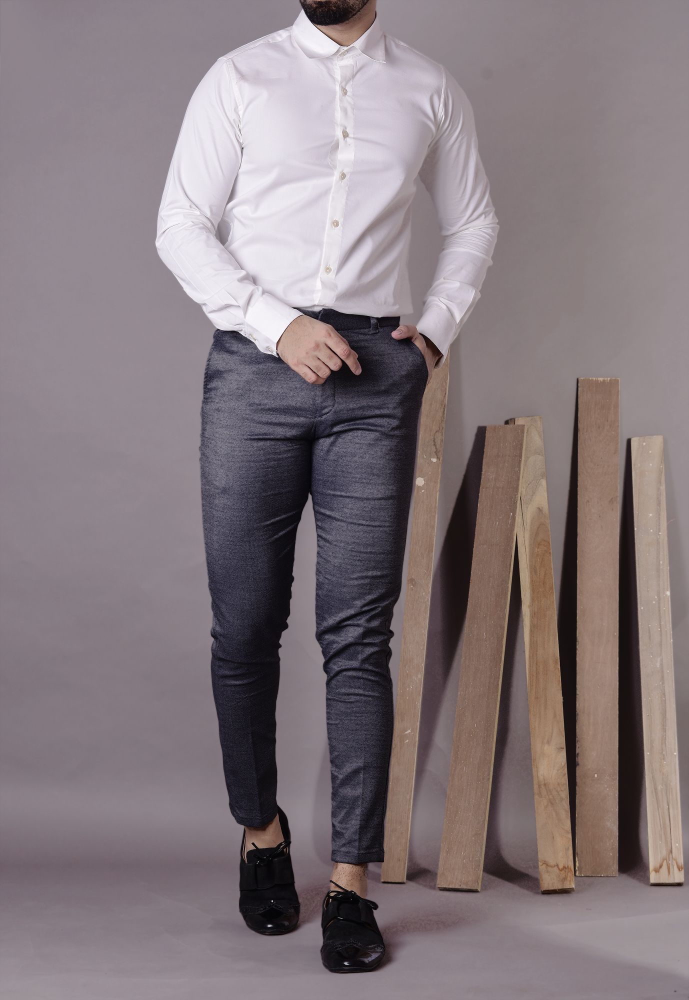 Mens Formal stretch pants