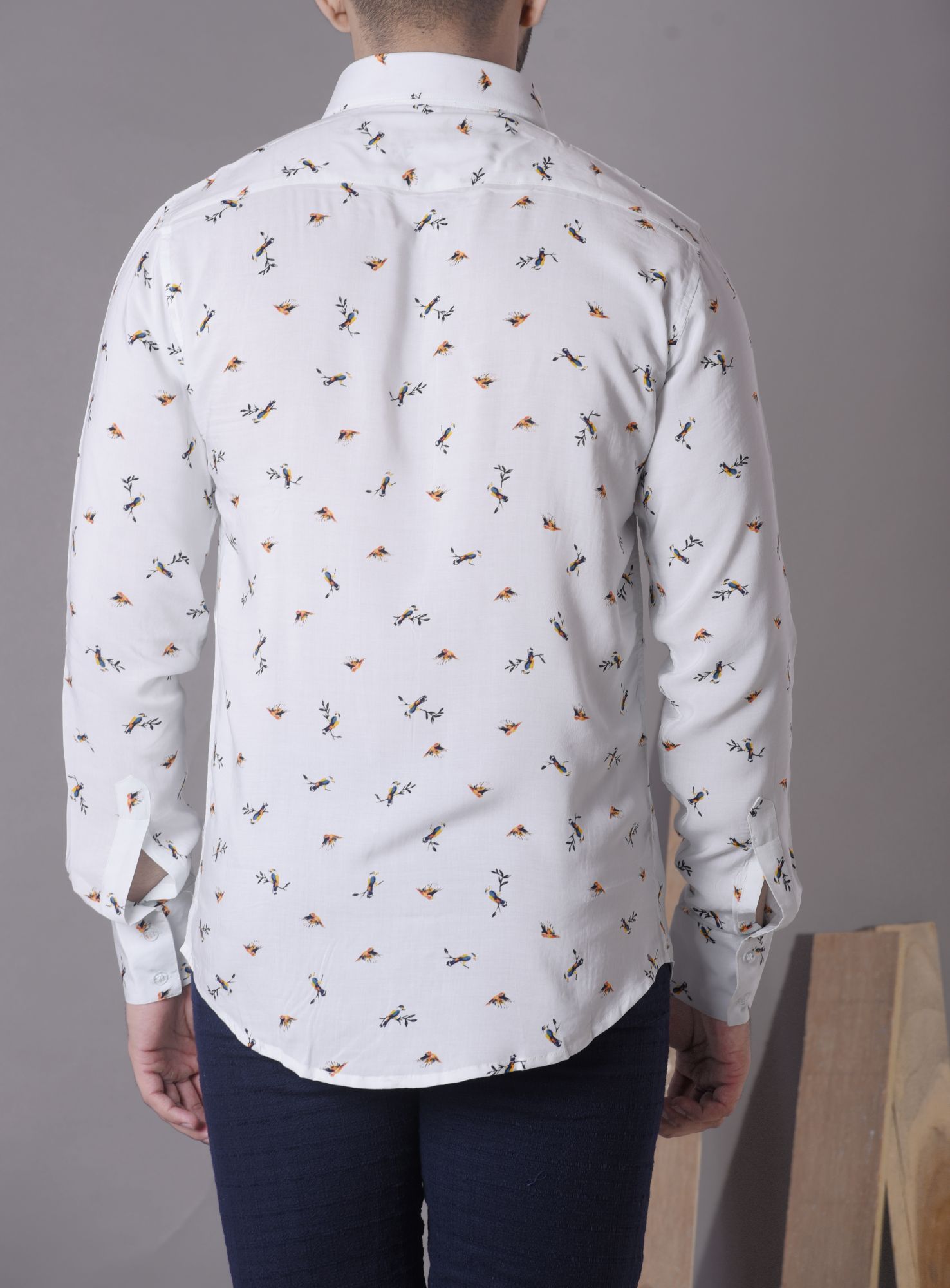 Mens Printed flowing shirt