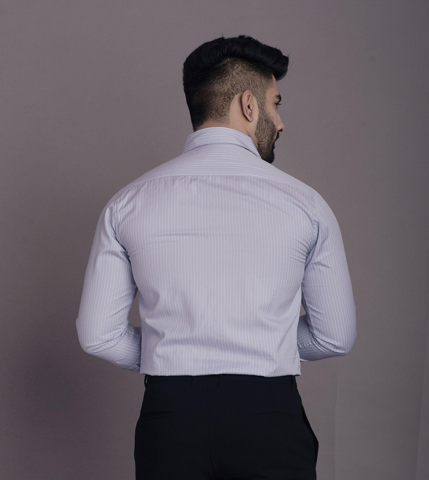 Mens Striped Slim Fit Shirt