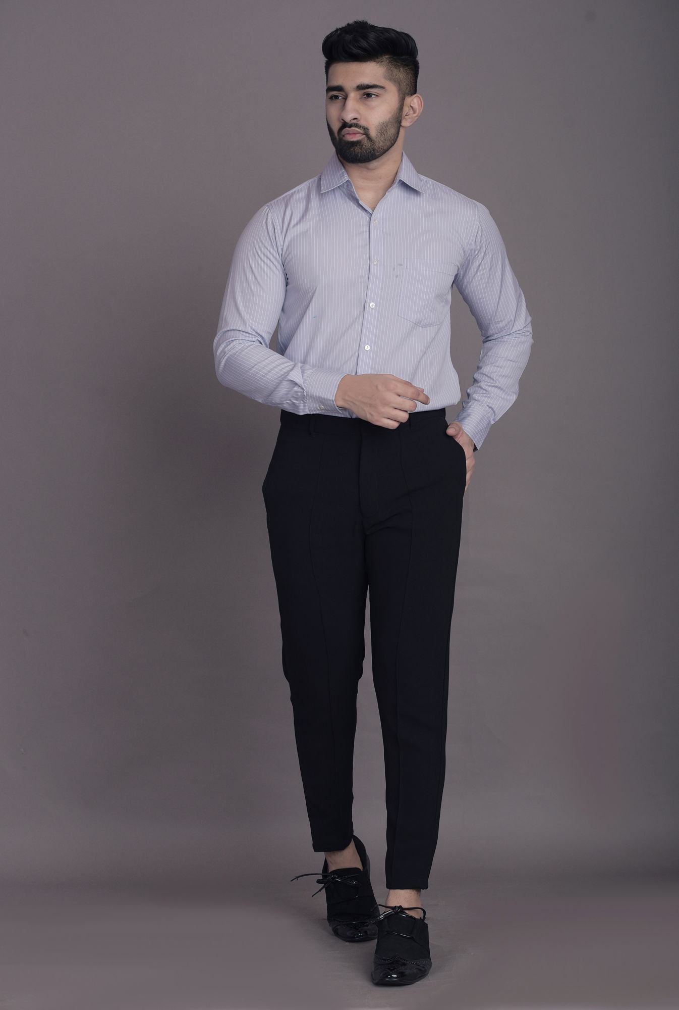 Mens Striped Slim Fit Shirt