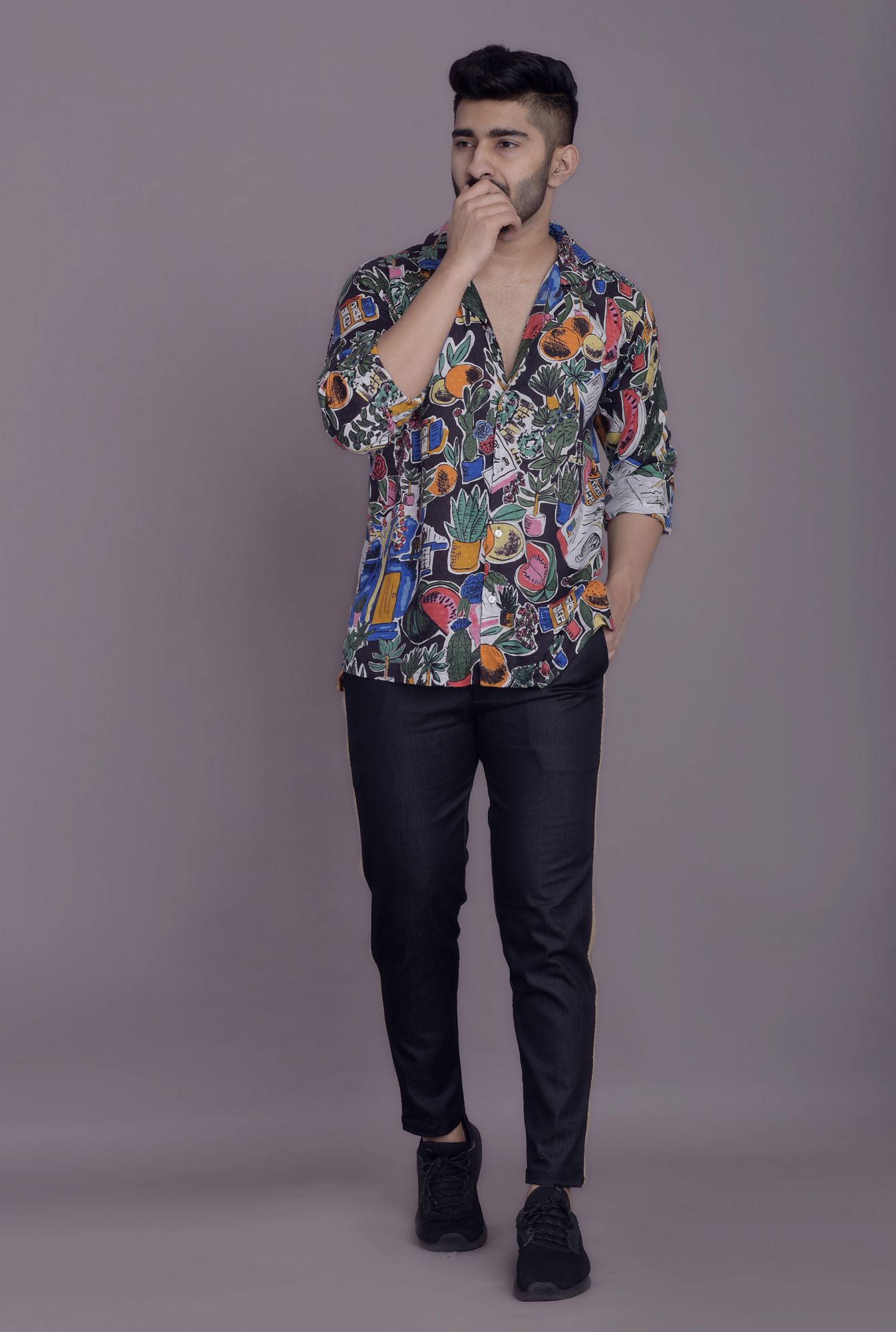 Mens Printed Casual Shirt