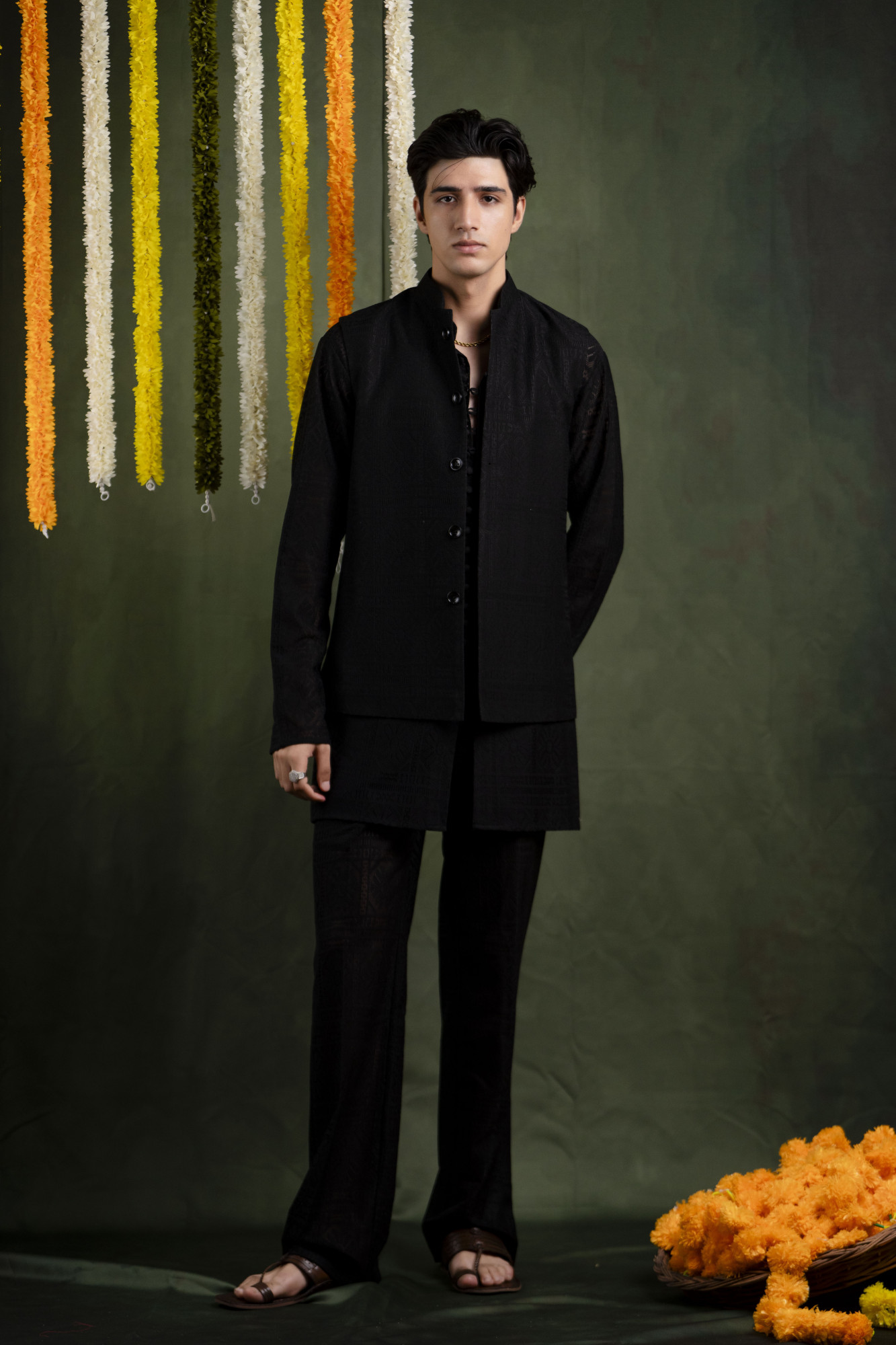 Black Crochet Jacket