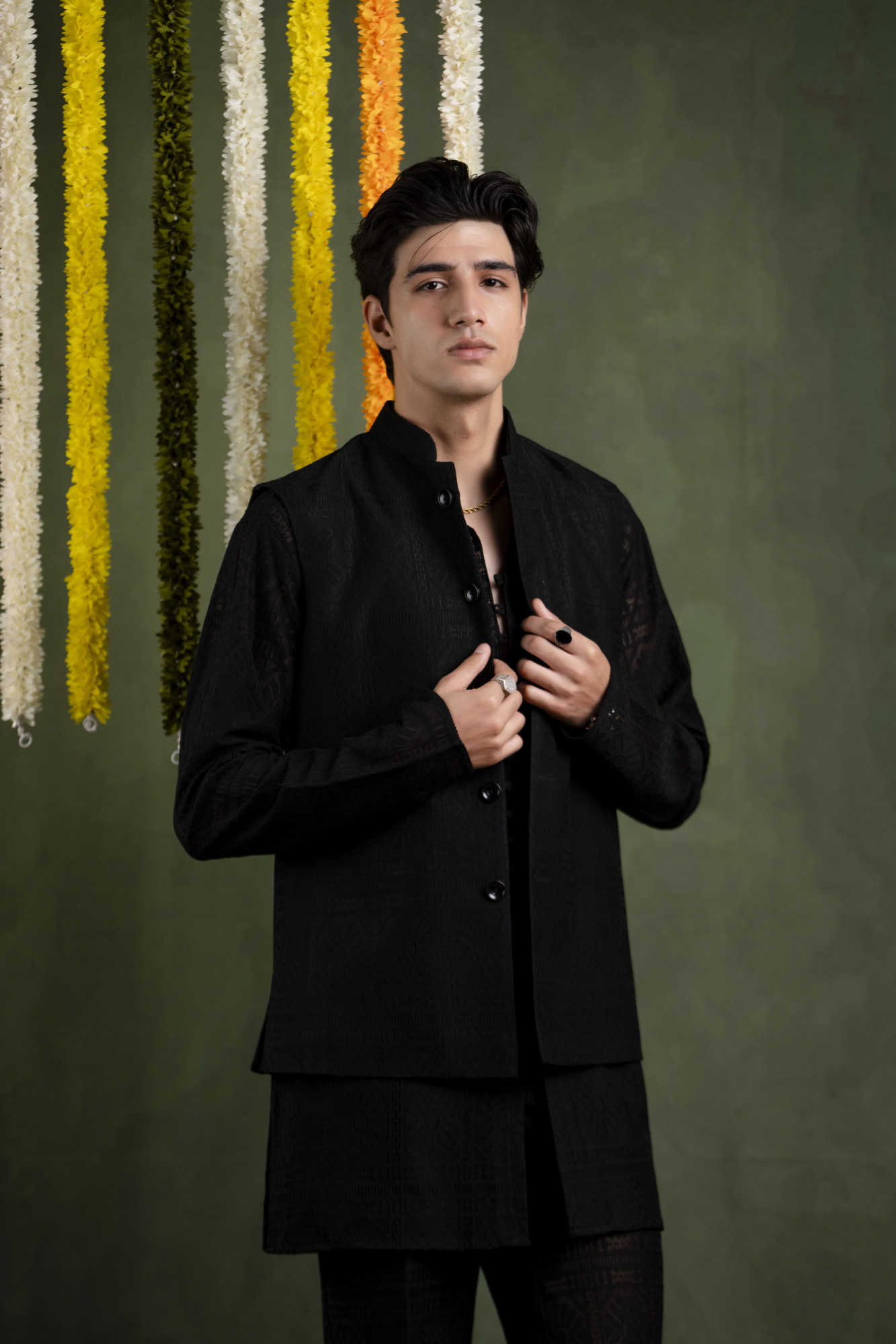 Black Crochet Jacket