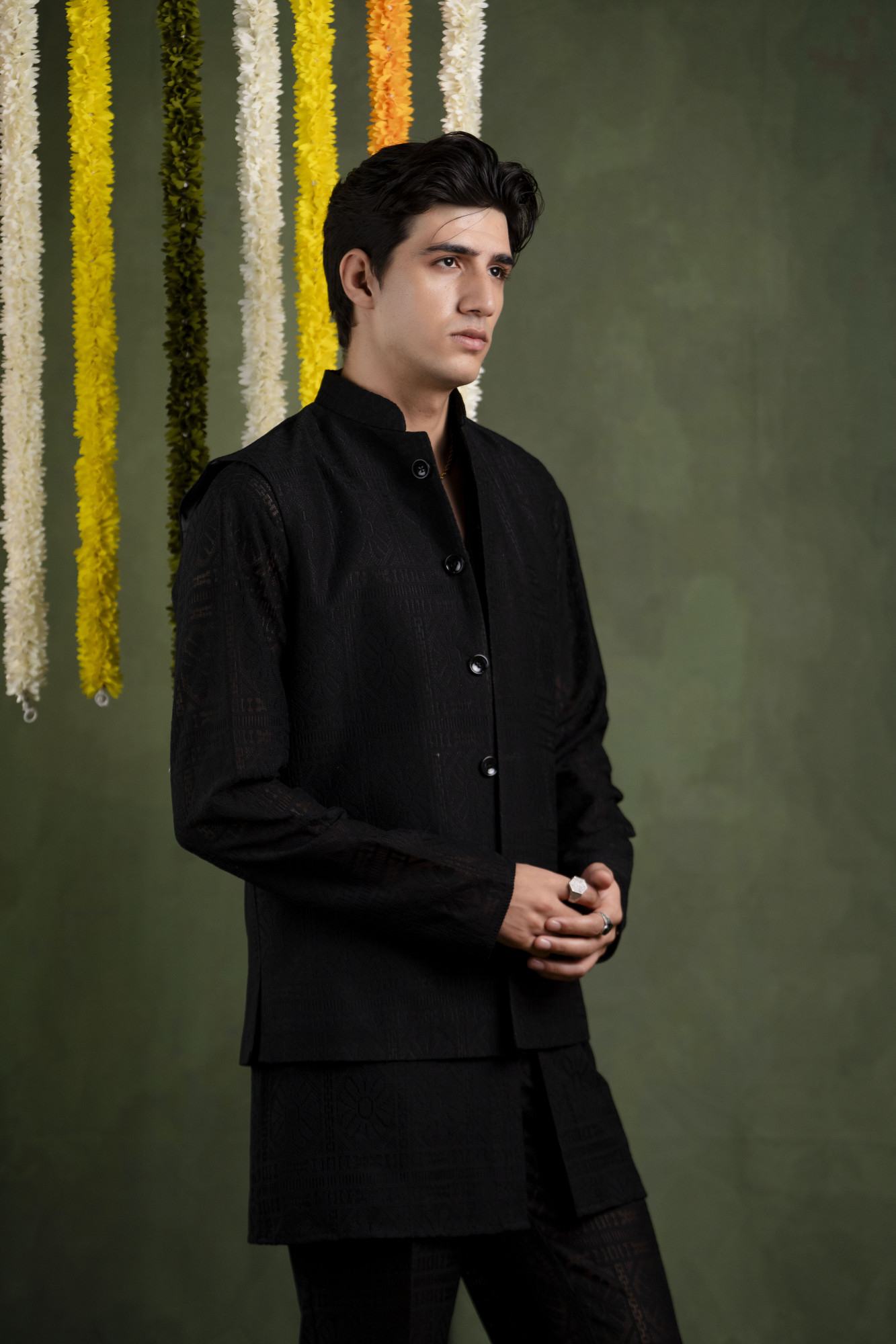 Black Crochet Jacket