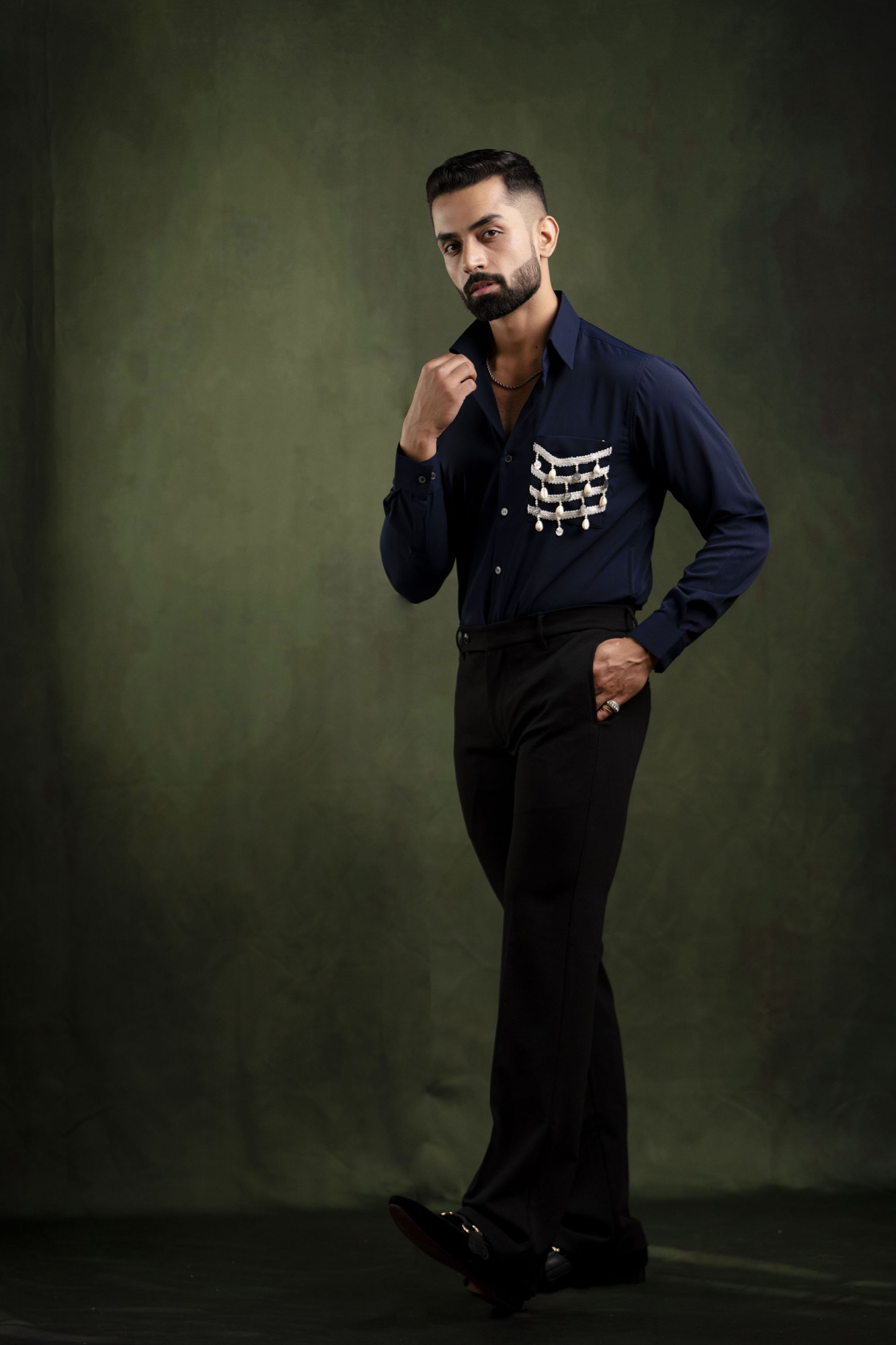 Shell Pocket Shirt In Blue