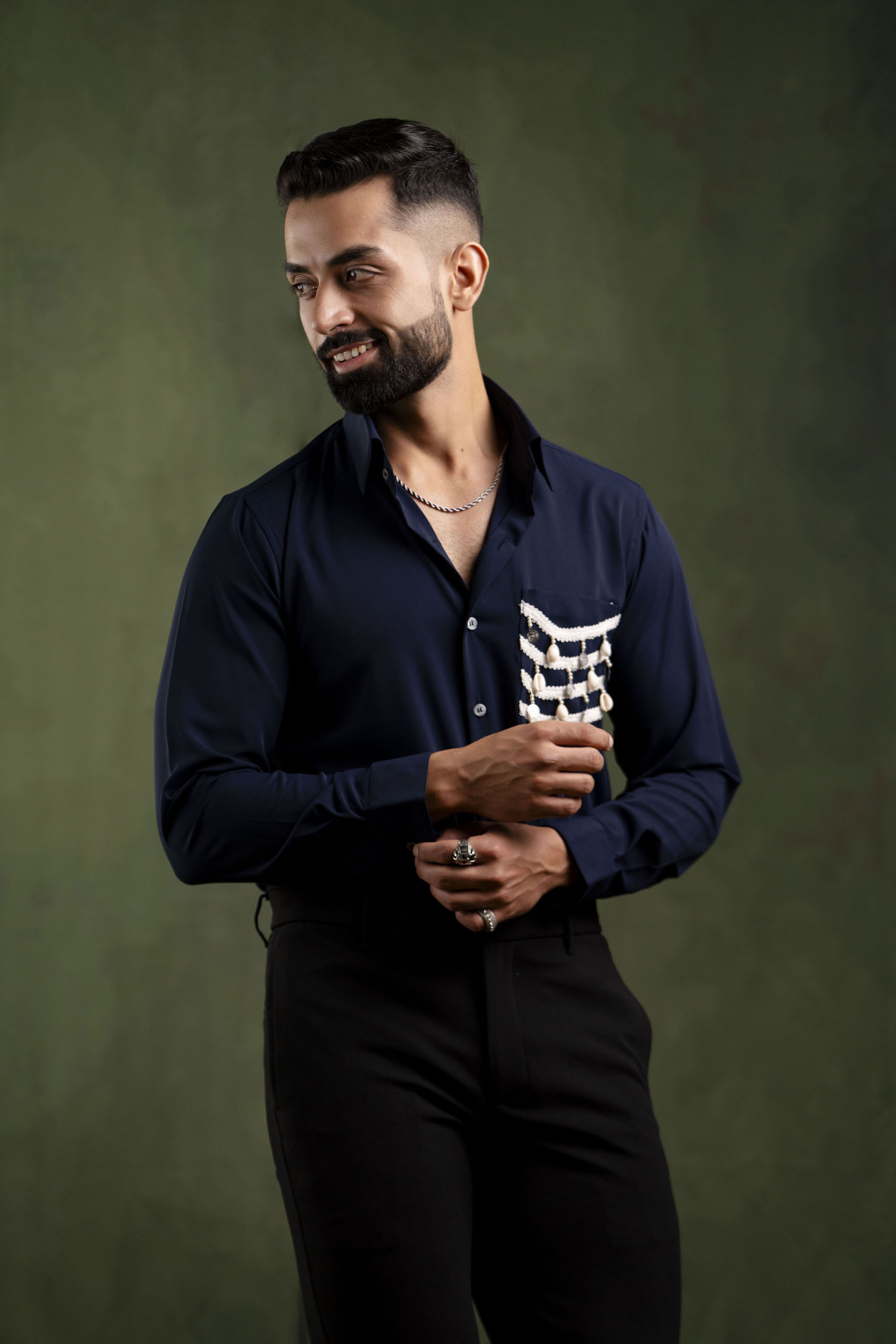 Shell Pocket Shirt In Blue