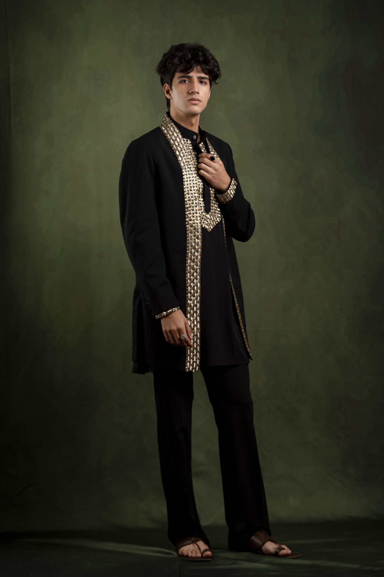 Border Laced Indowestern