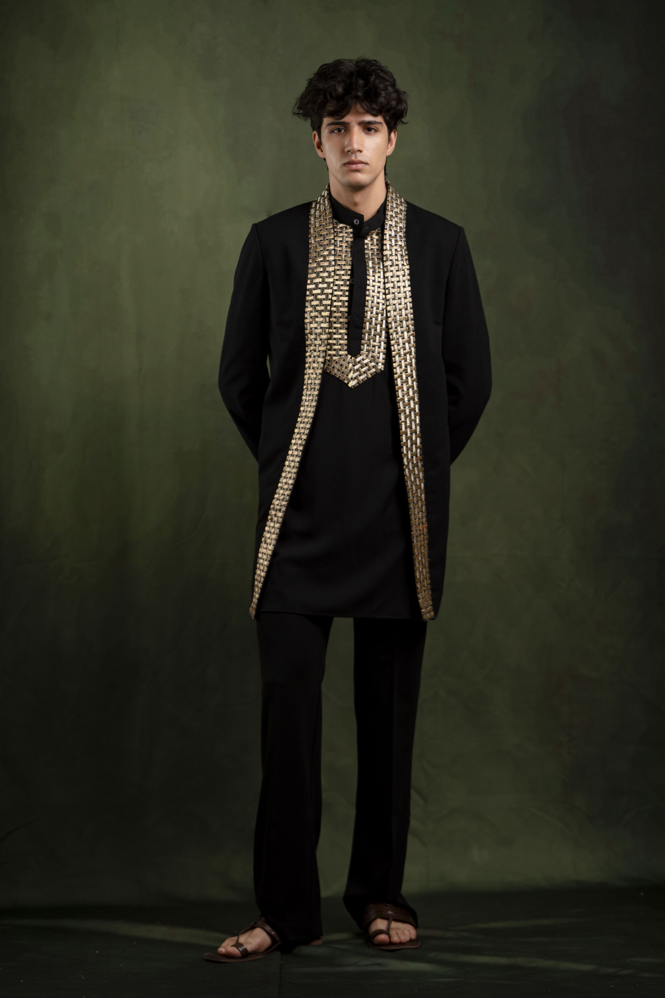 Border Laced Indowestern