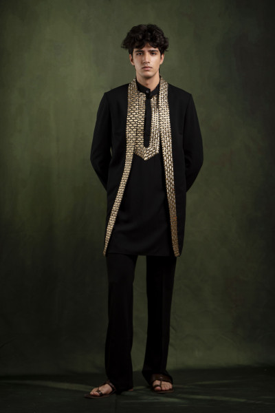 Border Laced Indowestern