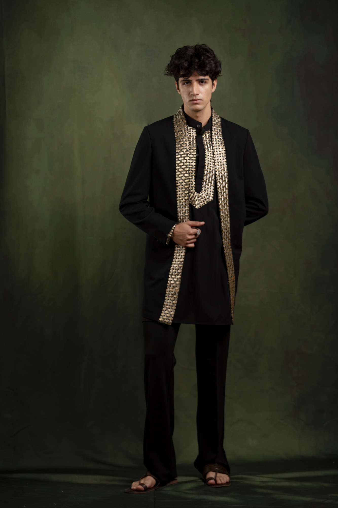 Border Laced Indowestern