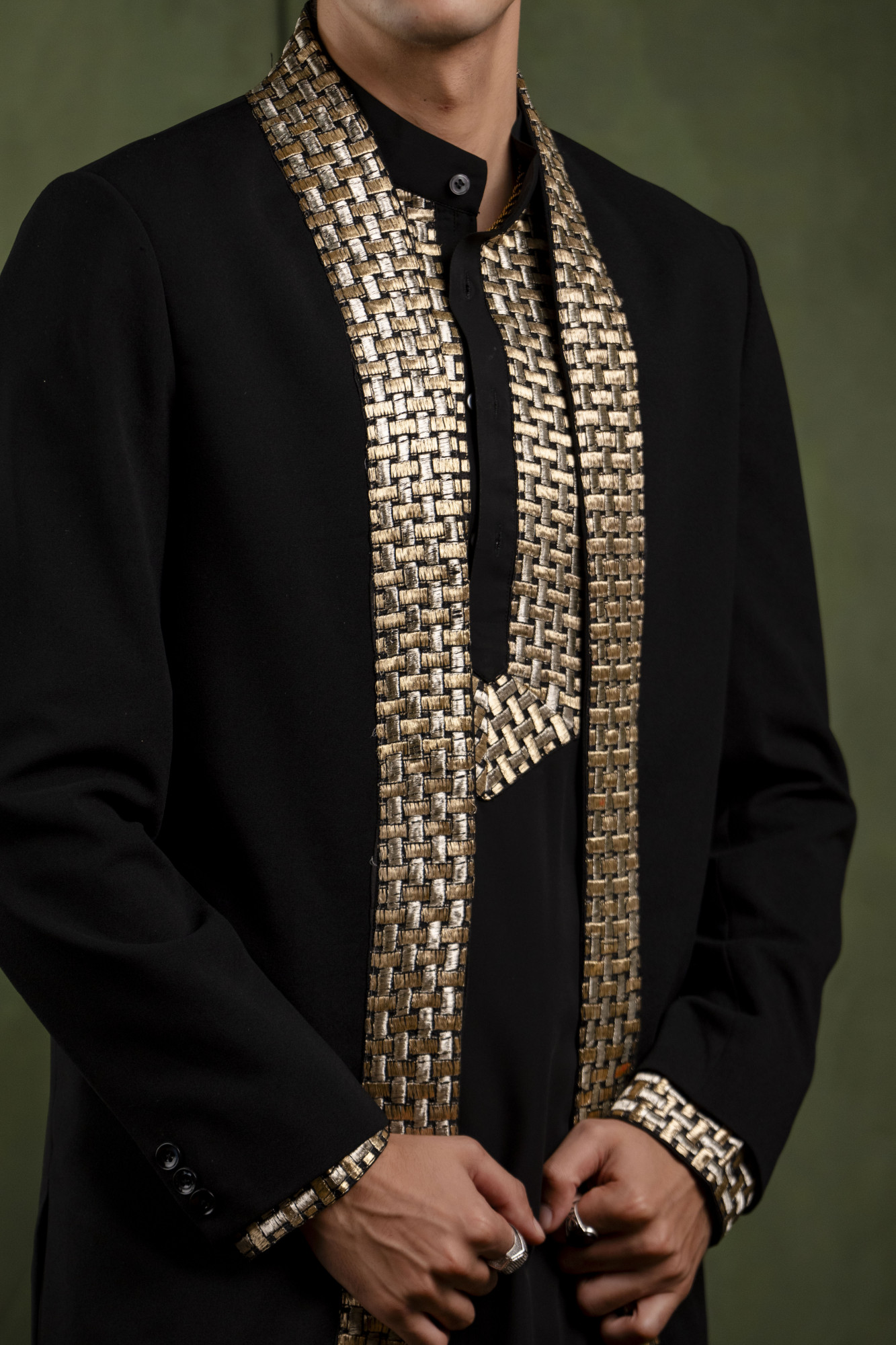 Border Laced Indowestern