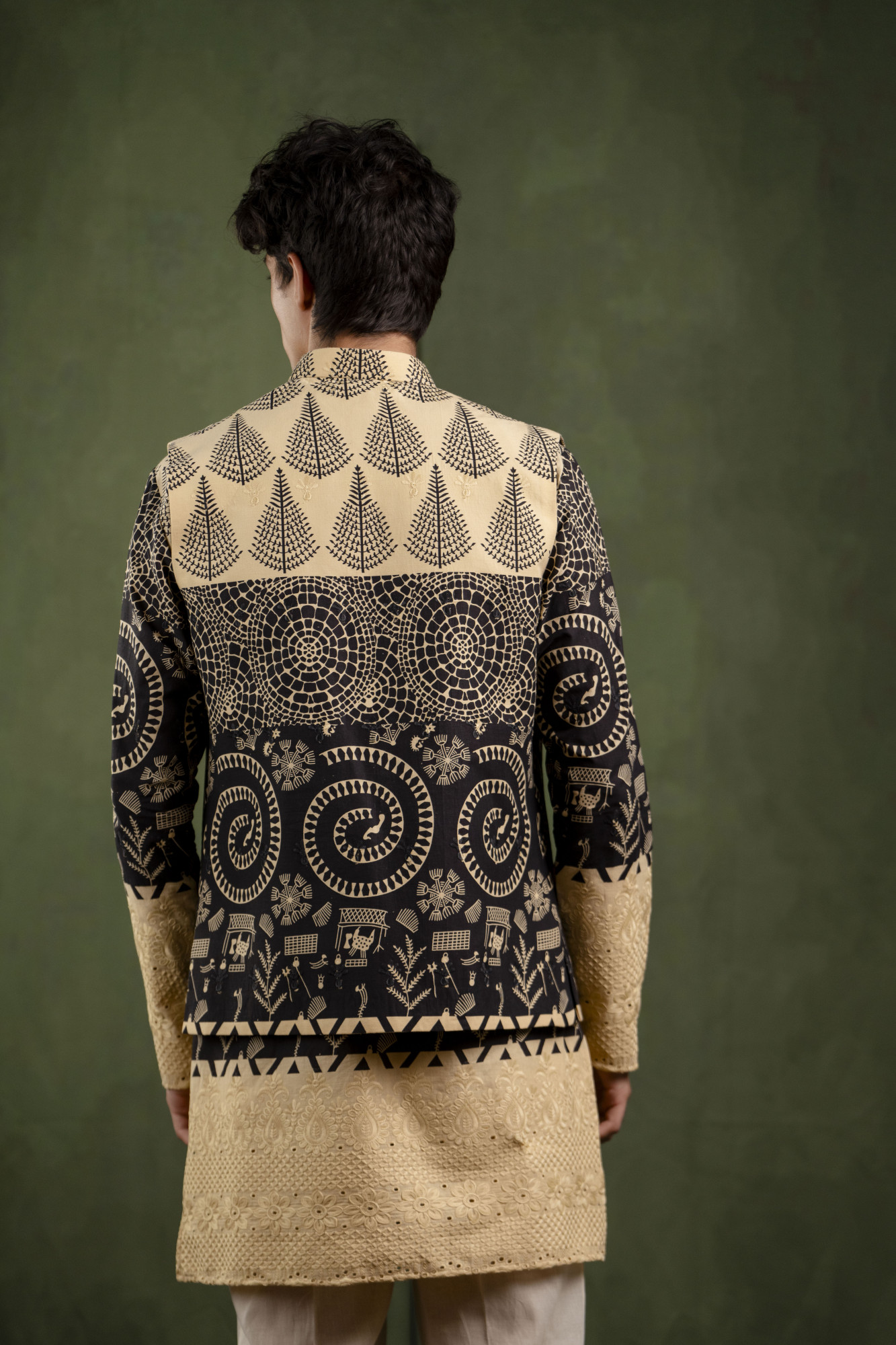 Printed Urban Leaf Jacket