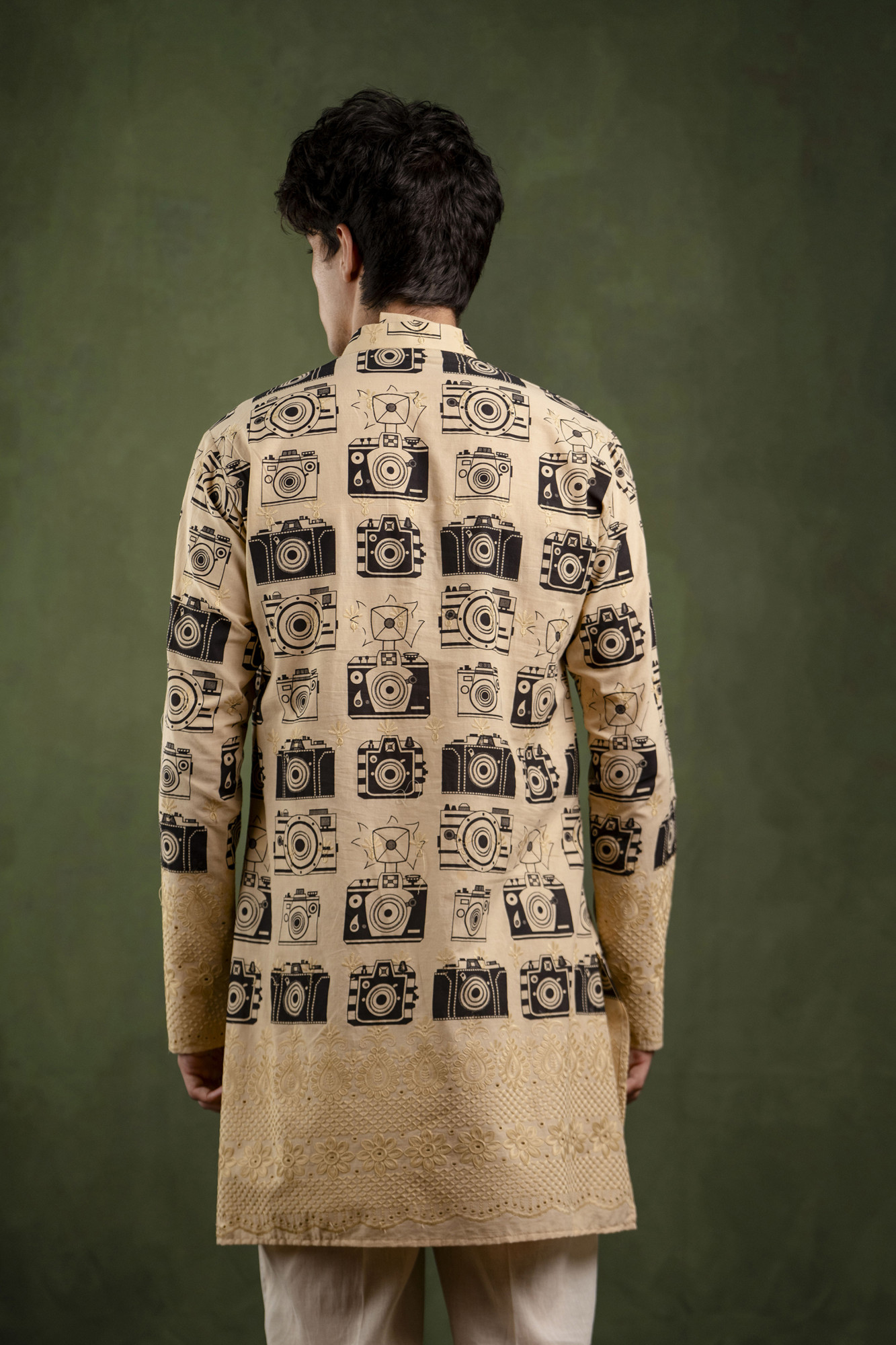 Camera Print Kurta