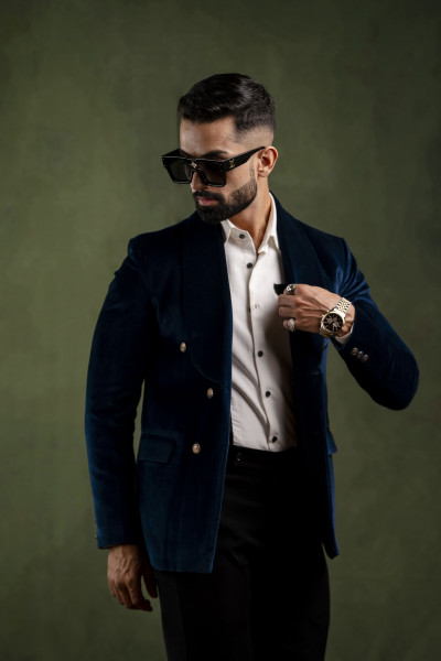 Royal Velvet Tuxedo Blazer